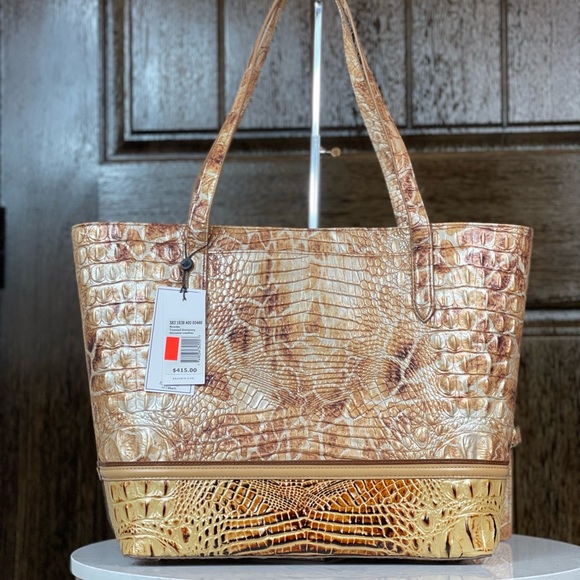 Brahmin Brooke Tote Handbag Toasted Kempsey RARE NWT - Picture 3 of 8